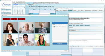 Video call with up to 6 participants with your telehealth video calling software
