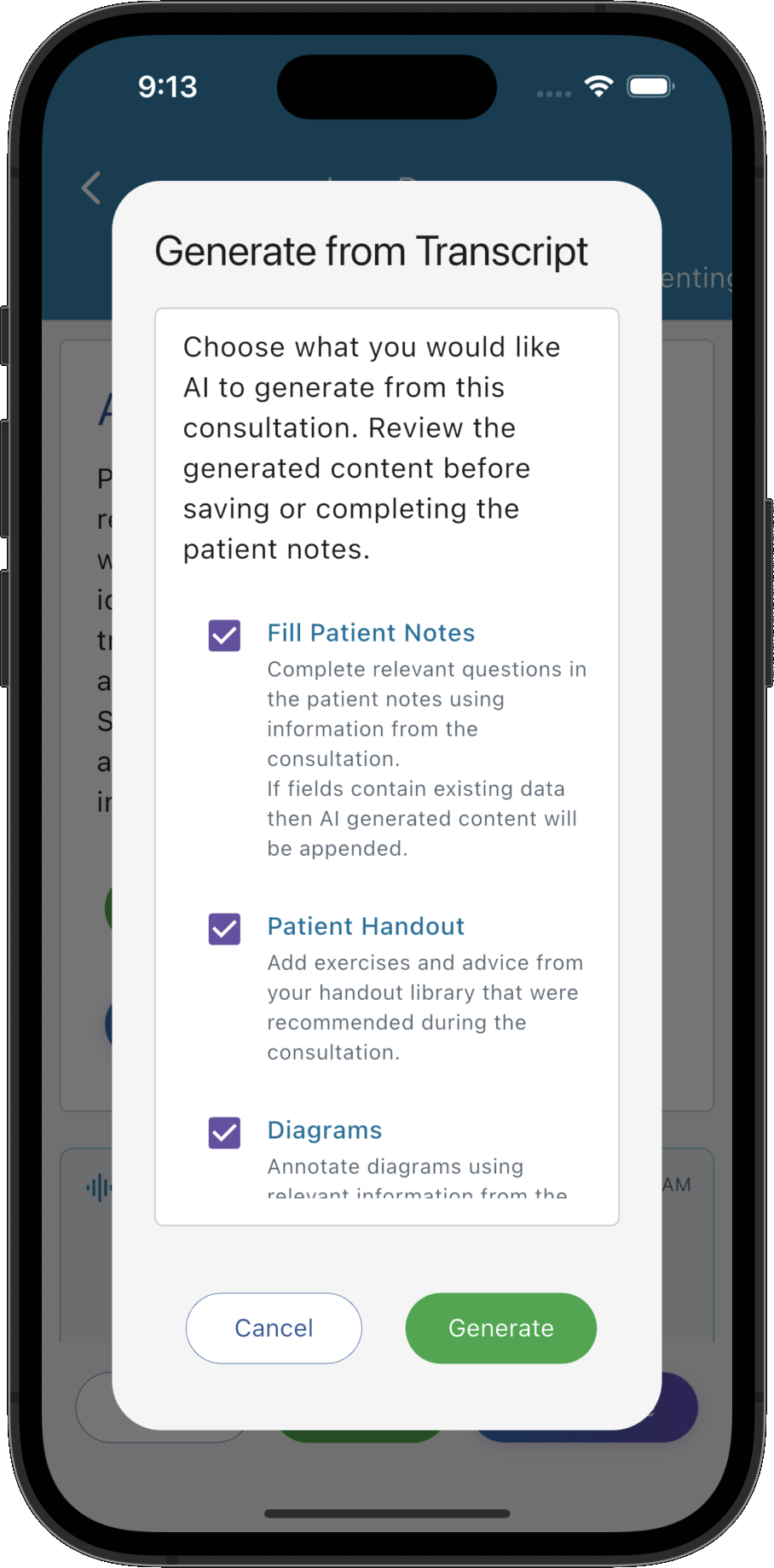 Practice Master Pro AI Patient Notes Generation